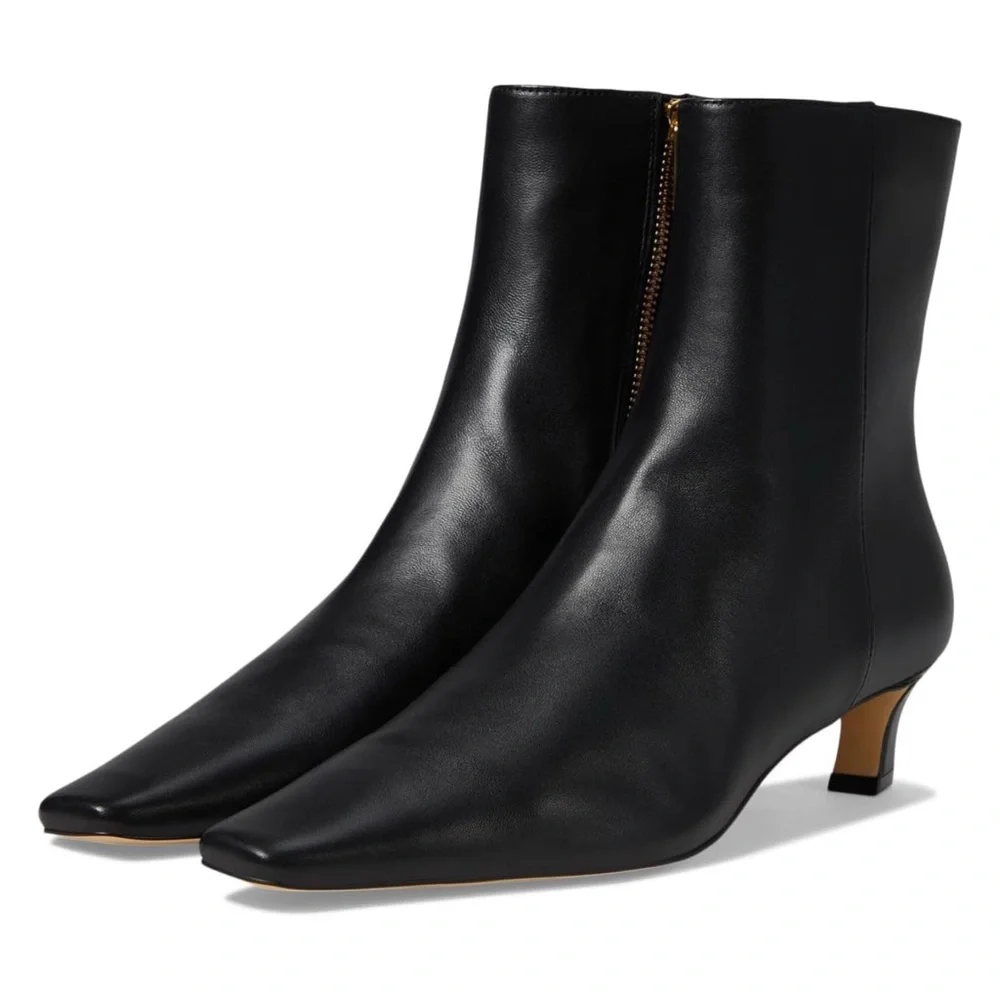 NWOB Michael Kors Cosmo Kitten Heel Booties Black 5.5 - Picture 1 of 9